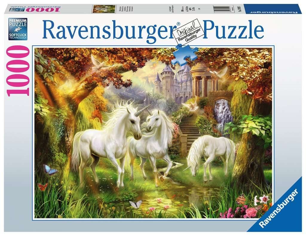 Unikornisok az Erdőben Ravensburger 1000 darabos kirakó puzzle (RA-15992 4005556159925) - puzzlegarden