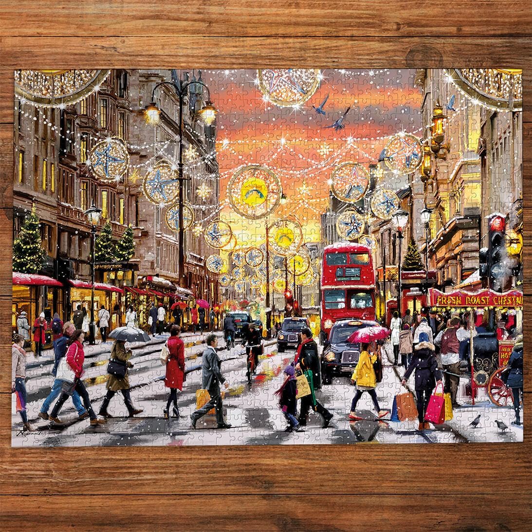 Ünnepi hajtás Gibsons 1000 darabos kirakó puzzle (G - G6450) - puzzlegarden