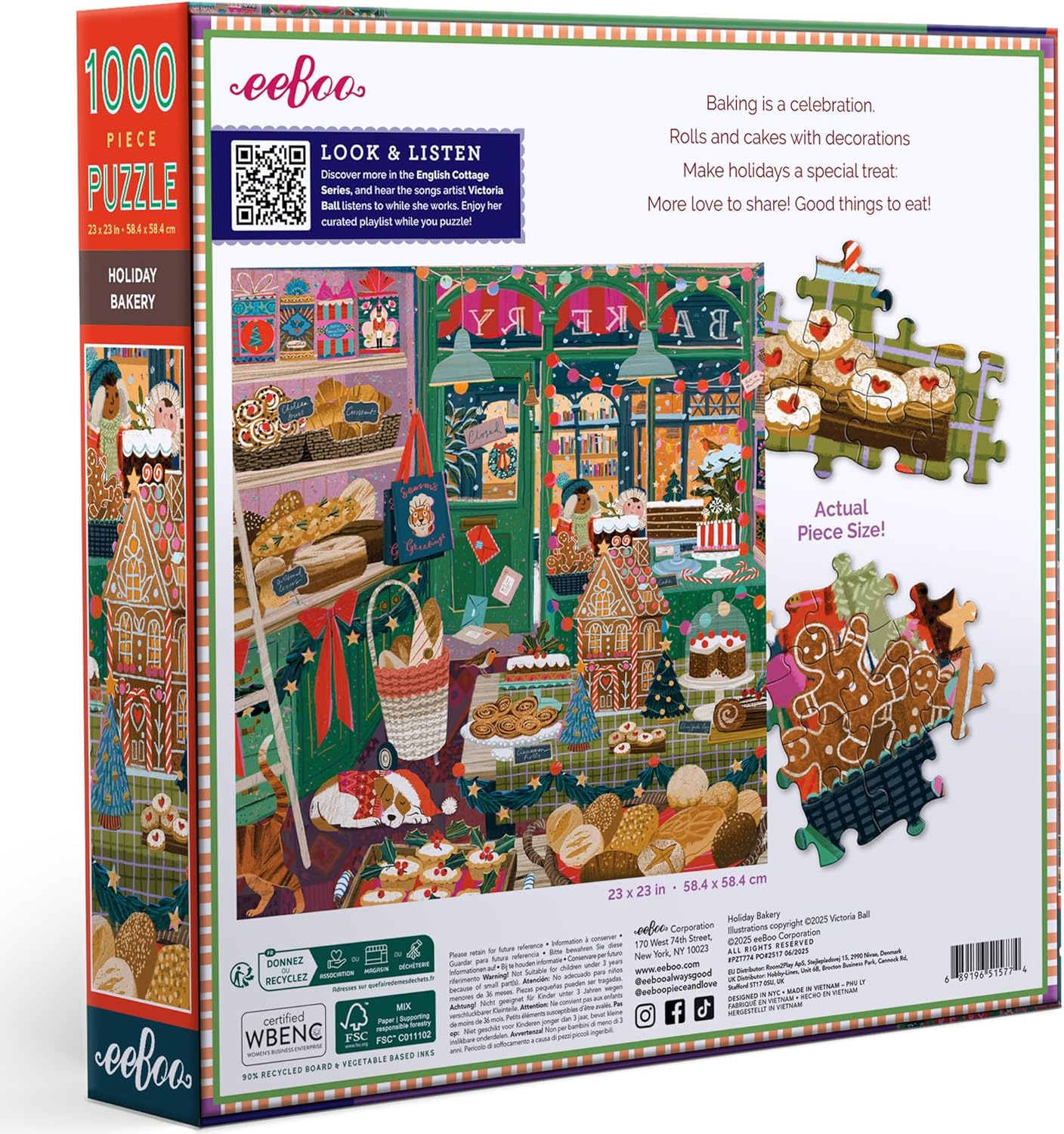 Ünnepi pékség Eeboo 1000 darabos kirakó puzzle (EB-PZT774) - puzzlegarden