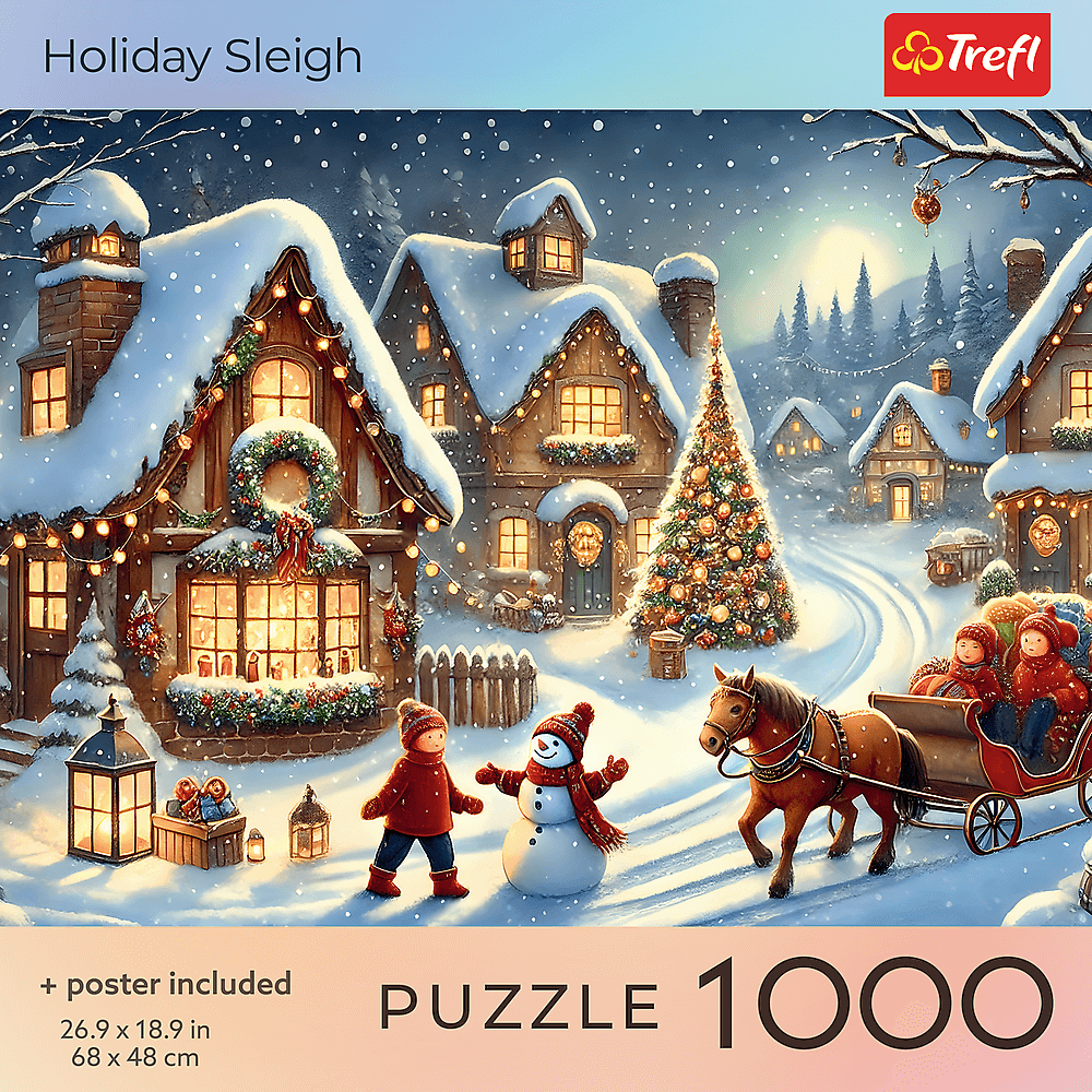 Ünnepi szán Trefl 1000 darabos kirakó puzzle (TR-USA_99282) - puzzlegarden