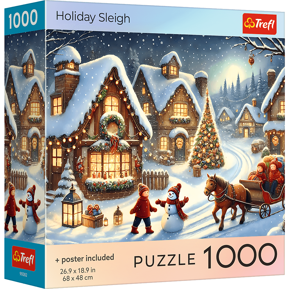 Ünnepi szán Trefl 1000 darabos kirakó puzzle (TR-USA_99282) - puzzlegarden