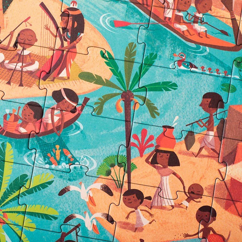 Utazás a piramisokhoz Londji 100 darabos kirakó puzzle (LN-PZ576U) - puzzlegarden