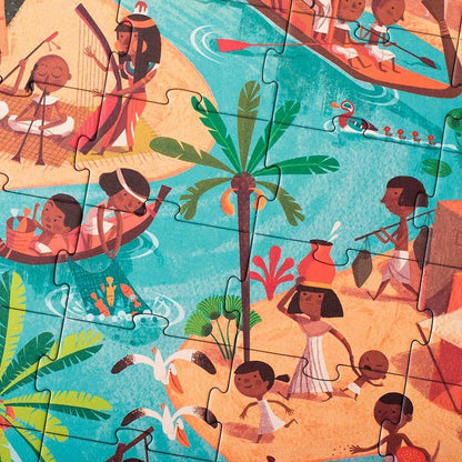 Utazás a piramisokhoz Londji 100 darabos kirakó puzzle (LN-PZ576U) - puzzlegarden