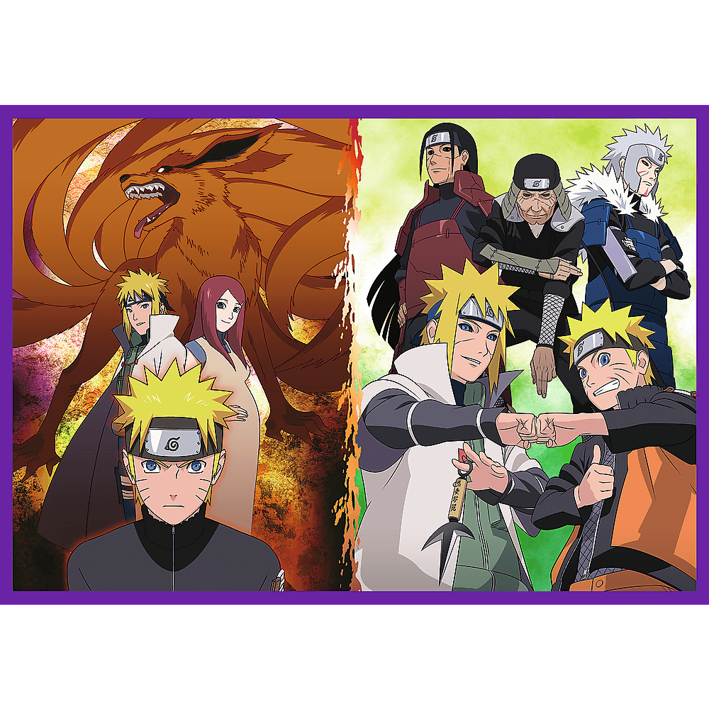 Uzumaki Naruto kalandjai – 4x250 Trefl 250 darabos kirakó puzzle (TR-13339) - puzzlegarden