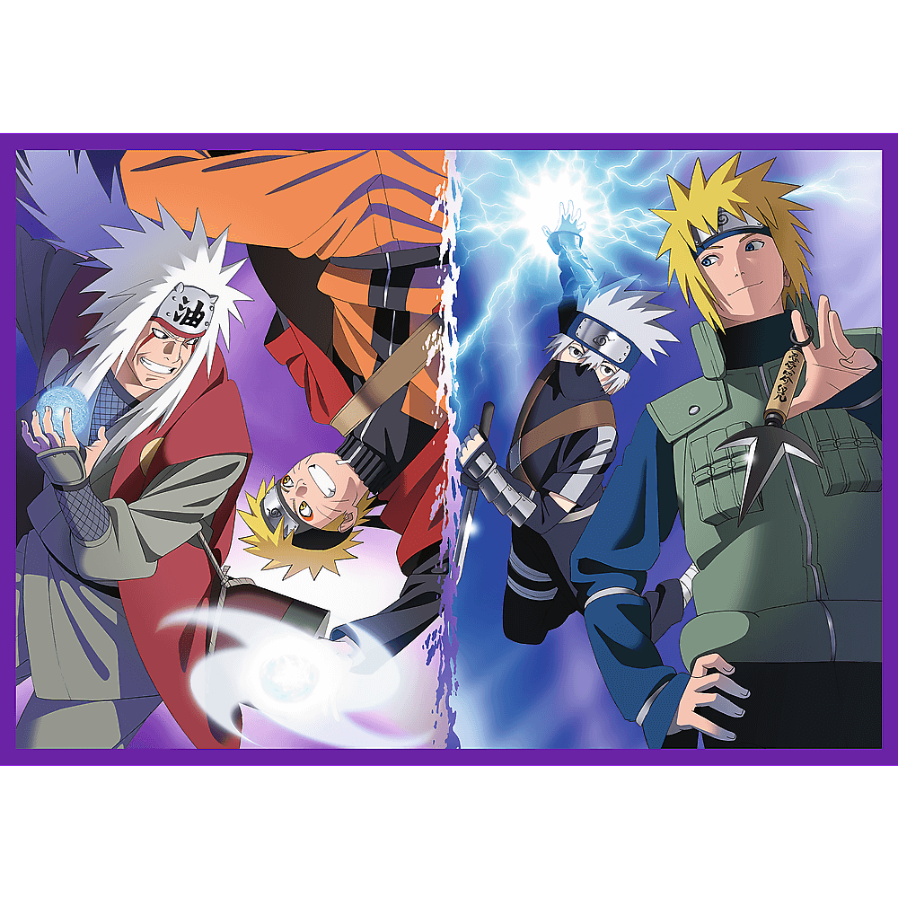 Uzumaki Naruto kalandjai – 4x250 Trefl 250 darabos kirakó puzzle (TR-13339) - puzzlegarden