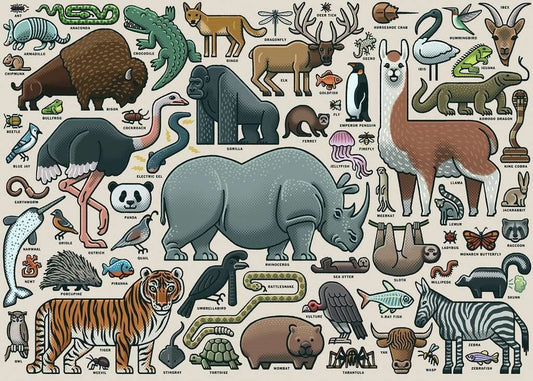 Vadállatok Ravensburger 1000 darabos kirakó puzzle (RA - 16807) - puzzlegarden