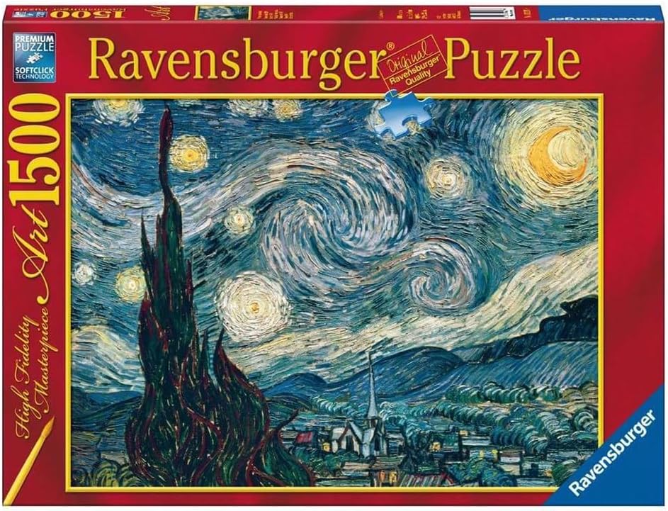 Van Gogh - Csillagos Éj Ravensburger 1500 darabos kirakó puzzle (RA-16207 4005556162079) - puzzlegarden