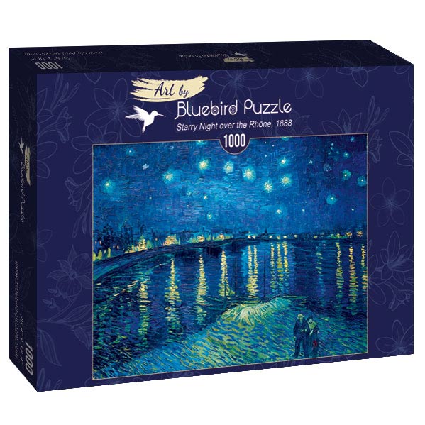 Van Gogh - Csillagos éjszaka a Rhône felett Bluebird 1000 darabos kirakó puzzle (BB-60002 3663384600029) - puzzlegarden