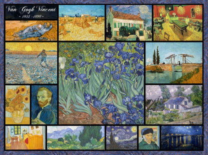 Van Gogh - Kollázs Grafika 2000 darabos kirakó puzzle (GR-F-30069 3663384300691) - puzzlegarden