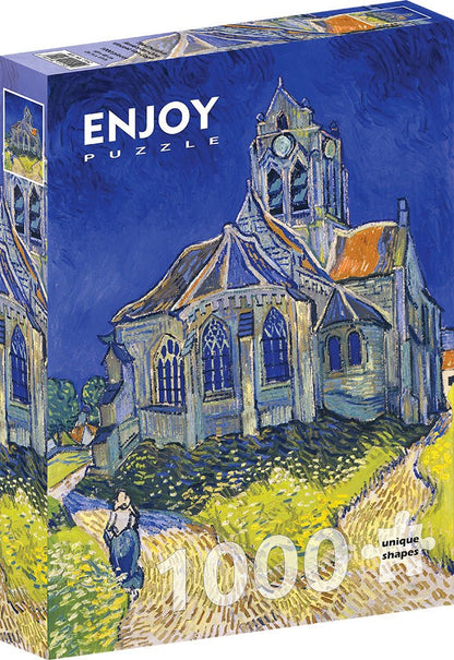 Van Gogh - Templom Auvers-ben Enjoy 1000 darabos kirakó puzzle (EN-1152 5949194011520) - puzzlegarden