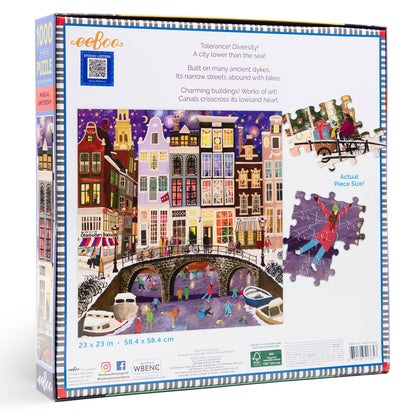 Varázslatos Amszterdam Eeboo 1000 darabos kirakó puzzle (EB-PZTAMD 689196513657) - puzzlegarden