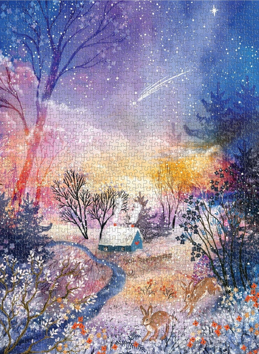 Varázslatos hóesés Galison 1000 darabos kirakó puzzle (GA - 9780735382558) - puzzlegarden