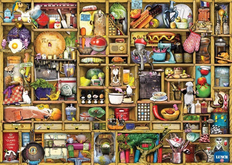 Varázslatos konyhaszekrény Ravensburger 1000 darabos kirakó puzzle (RA-19107 4005556191079) - puzzlegarden