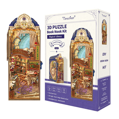 Varázslatos Könyvtár Könyvkuckó Tonecheer 521 darabos kirakó puzzle (TO - TQ134 6971683351342) - puzzlegarden