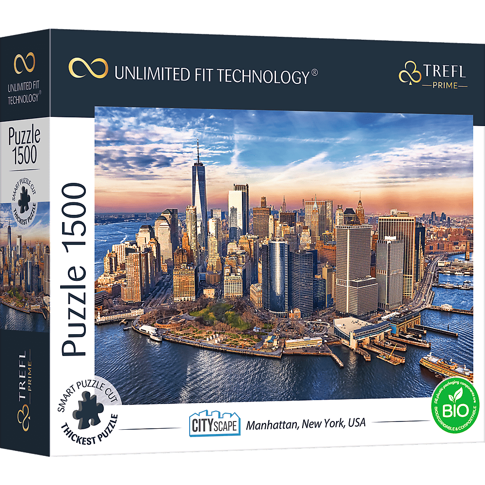 Városkép: Manhattan, New York, USA Trefl Prime 1500 darabos kirakó puzzle (TR - 26189 5900511261899) - puzzlegarden