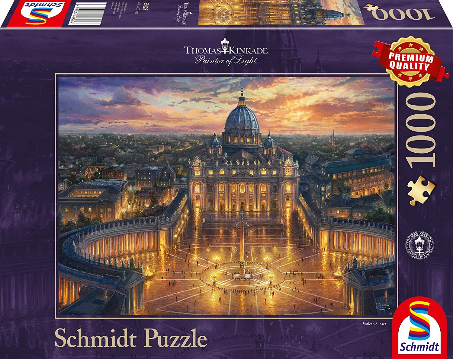 Vatikáni naplemente Schmidt 1000 darabos kirakó puzzle (SCH-59628 4001504596286) - puzzlegarden