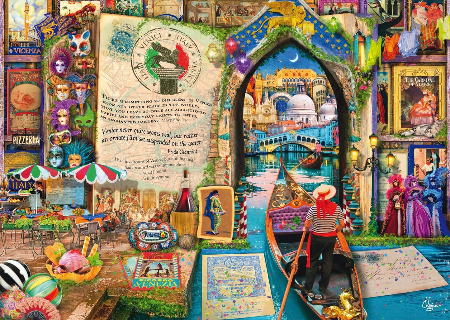 Velencei emlékek Schmidt Spiele 1000 darabos kirakó puzzle (SCH - 58597) - puzzlegarden