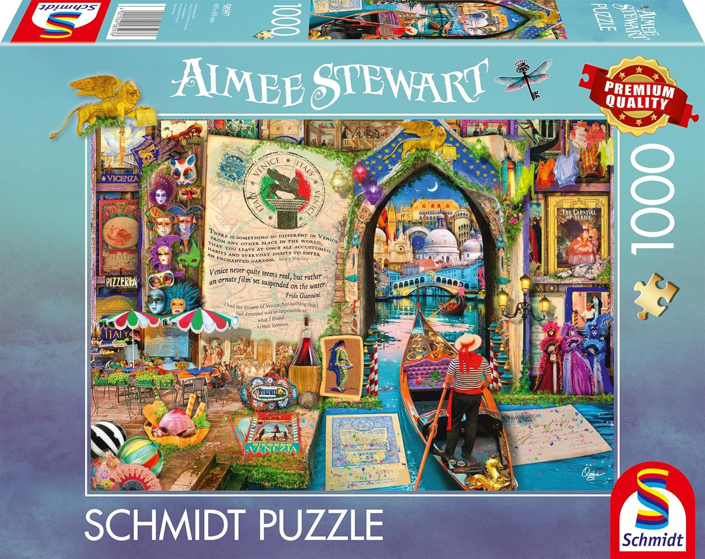 Velencei emlékek Schmidt Spiele 1000 darabos kirakó puzzle (SCH - 58597) - puzzlegarden