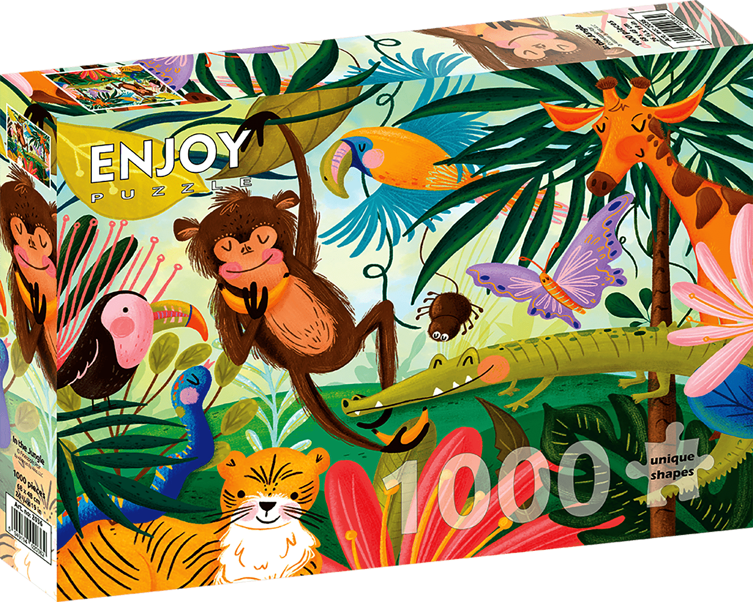 Vidám Dzsungel Enjoy 1000 darabos kirakó puzzle (EN - 2036) - puzzlegarden