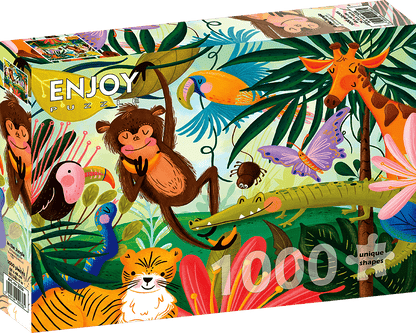Vidám Dzsungel Enjoy 1000 darabos kirakó puzzle (EN - 2036) - puzzlegarden