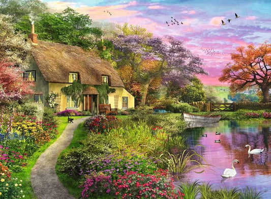 VidĂ©ki hĂĄzikĂł Ravensburger 500 darabos kirakĂł puzzle (RA - 15041) - puzzlegarden