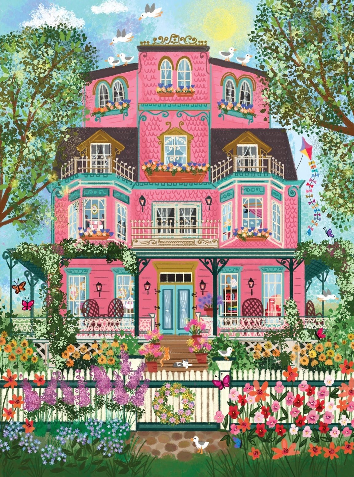 Viktoriánus ház - aranyfóliás Galison 1000 darabos kirakó puzzle (GA-9780735384675) - puzzlegarden