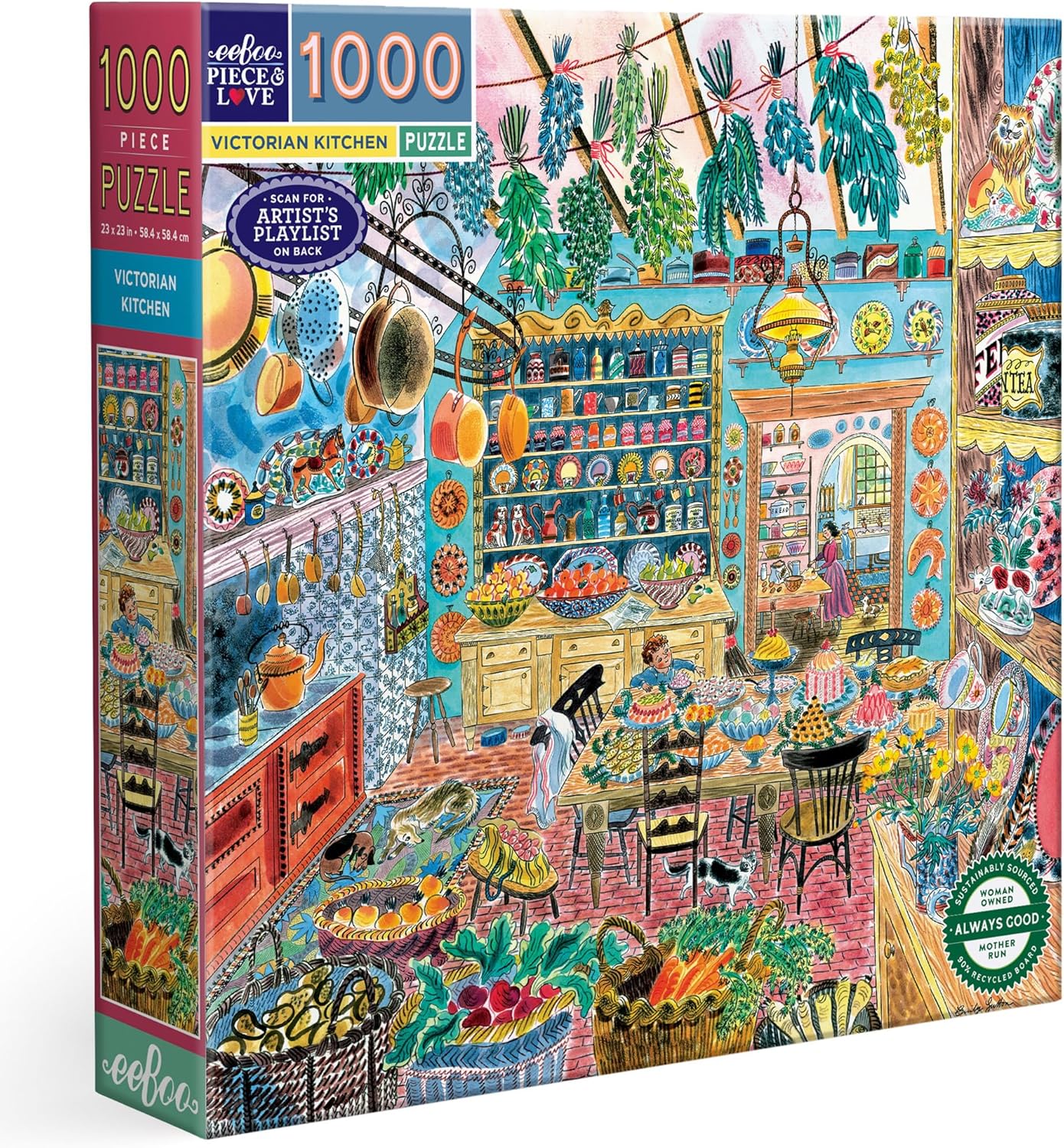 Viktoriánus konyha Eeboo 1000 darabos kirakó puzzle (EB-PZT733) - puzzlegarden