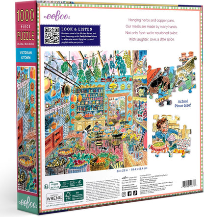 Viktoriánus konyha Eeboo 1000 darabos kirakó puzzle (EB-PZT733) - puzzlegarden