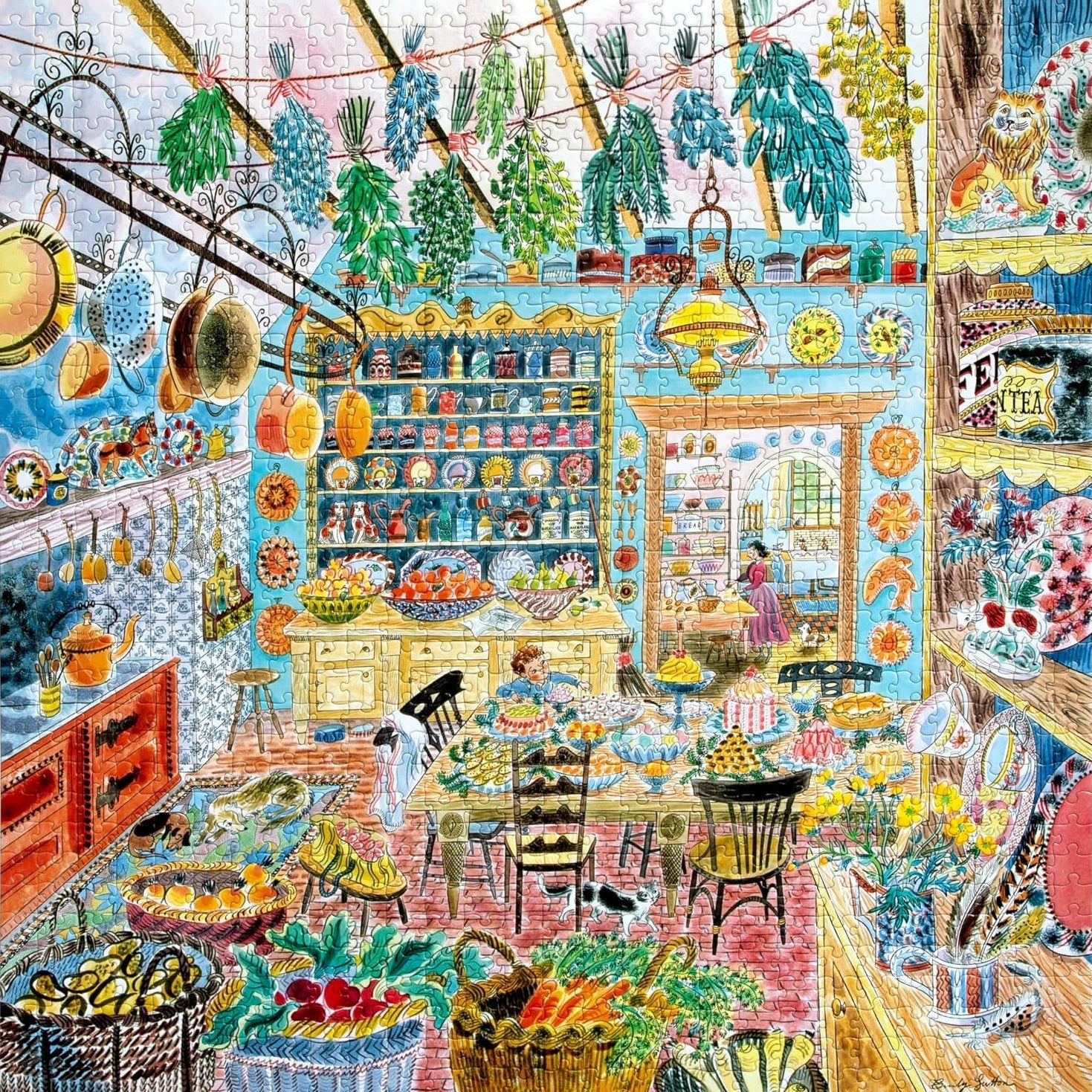 Viktoriánus konyha Eeboo 1000 darabos kirakó puzzle (EB-PZT733) - puzzlegarden