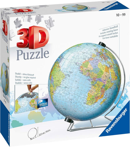 Világ Térkép - 3D Ravensburger 550 darabos kirakó puzzle (RA - 12436 4005556124367) - puzzlegarden