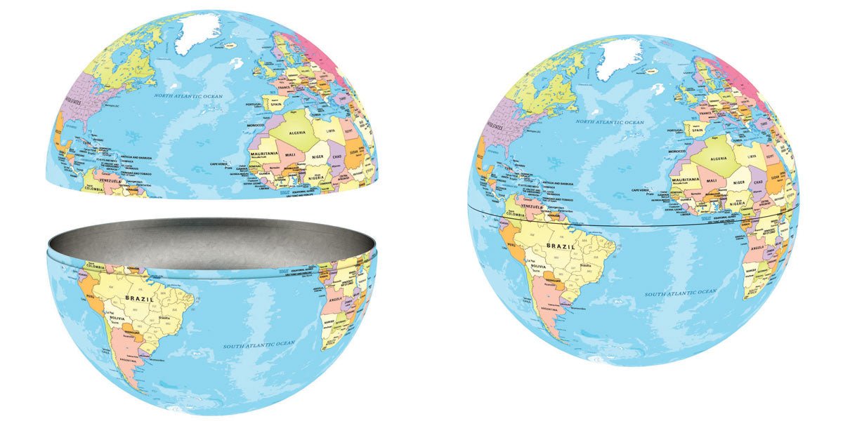 Világtérkép – fémdobozban Eurographics 550 darabos kirakó puzzle (EUR-8551-5863) - puzzlegarden