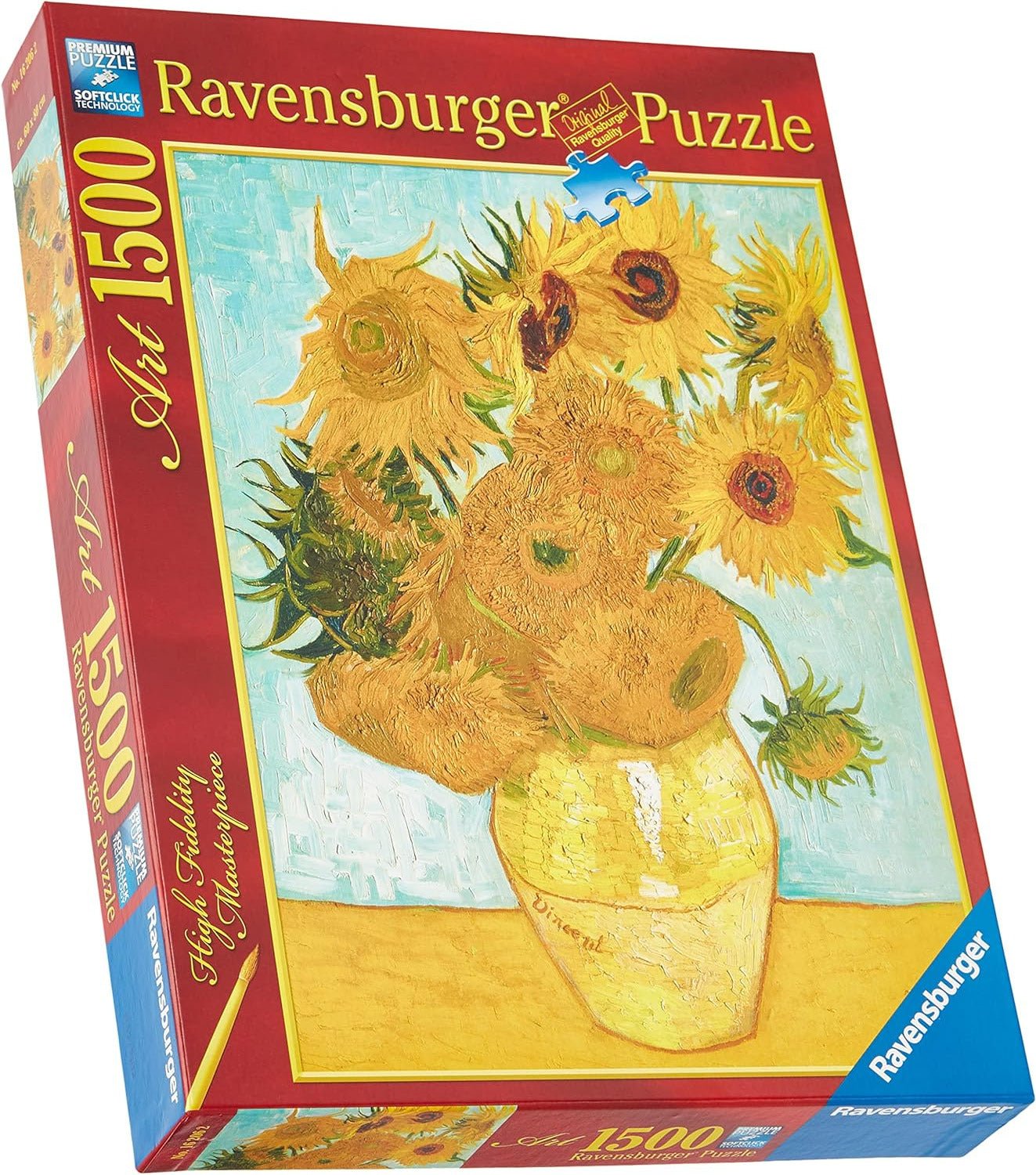 Vincent van Gogh - Napraforgók Ravensburger 1500 darabos kirakó puzzle (RA-16206 4005556162062) - puzzlegarden