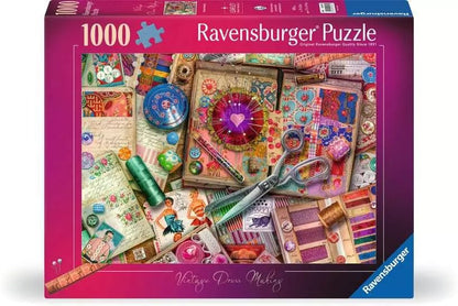 Vintage Ruhaszabászat Ravensburger 1000 darabos kirakó puzzle (RA - 12000162) - puzzlegarden