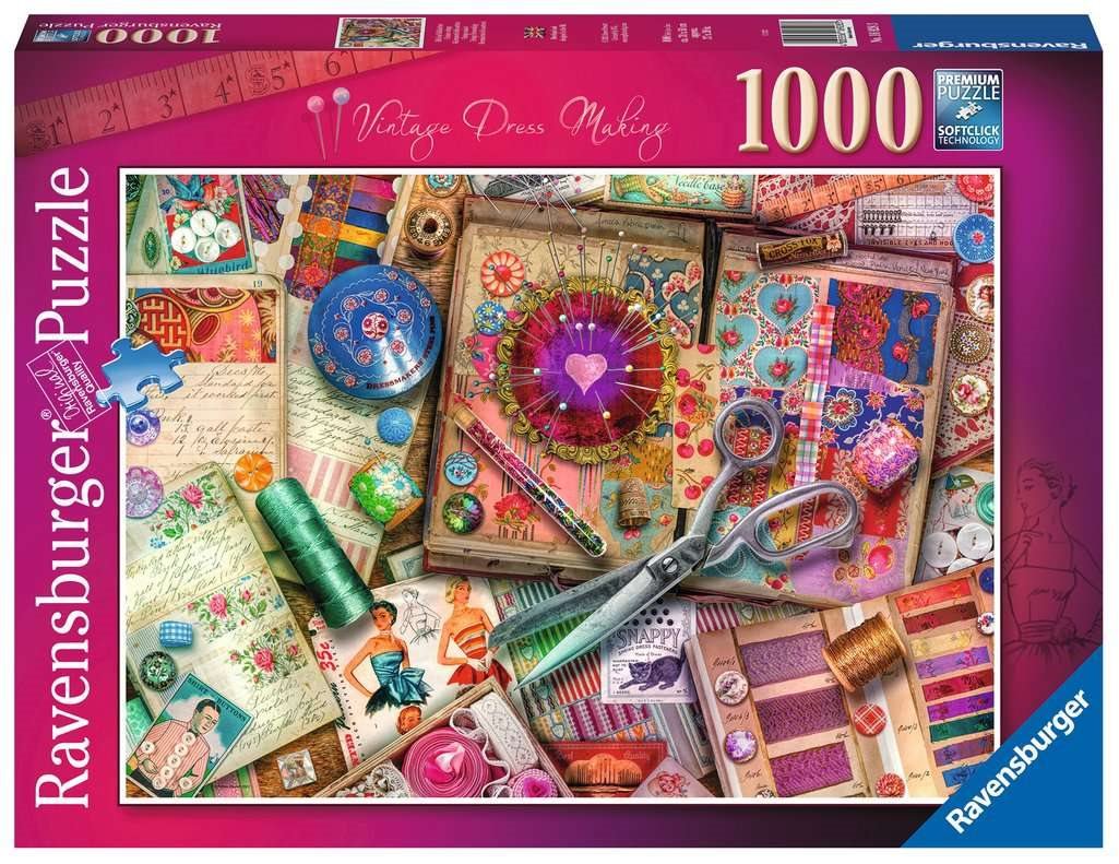 Vintage Ruhaszabászat Ravensburger 1000 darabos kirakó puzzle (RA-16928 4005556169283) - puzzlegarden