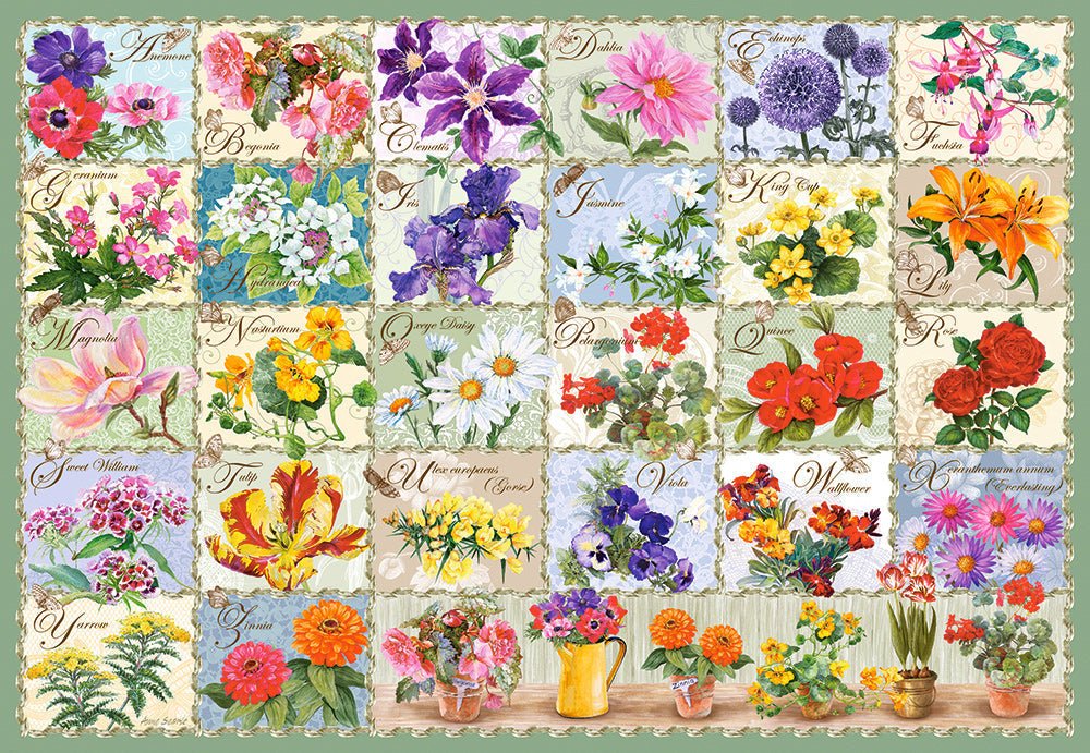 Vintage virágok Castorland 1000 darabos kirakó puzzle (C - 104338) - puzzlegarden