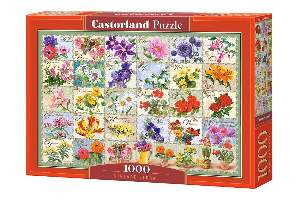 Vintage virágok Castorland 1000 darabos kirakó puzzle (C - 104338) - puzzlegarden