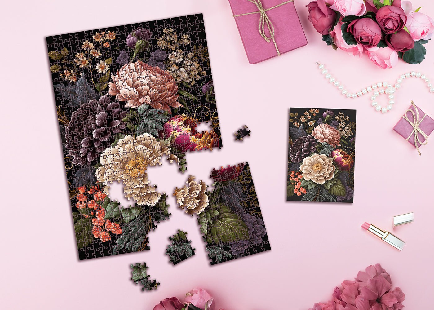 Virágok 4 Interdruk 500 darabos kirakó puzzle (ID-PUZ500FLO4) - puzzlegarden