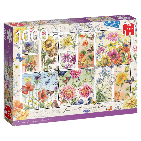 Virágos Bélyegek Jumbo 1000 darabos kirakó puzzle (JU-18812 8710126188125) - puzzlegarden