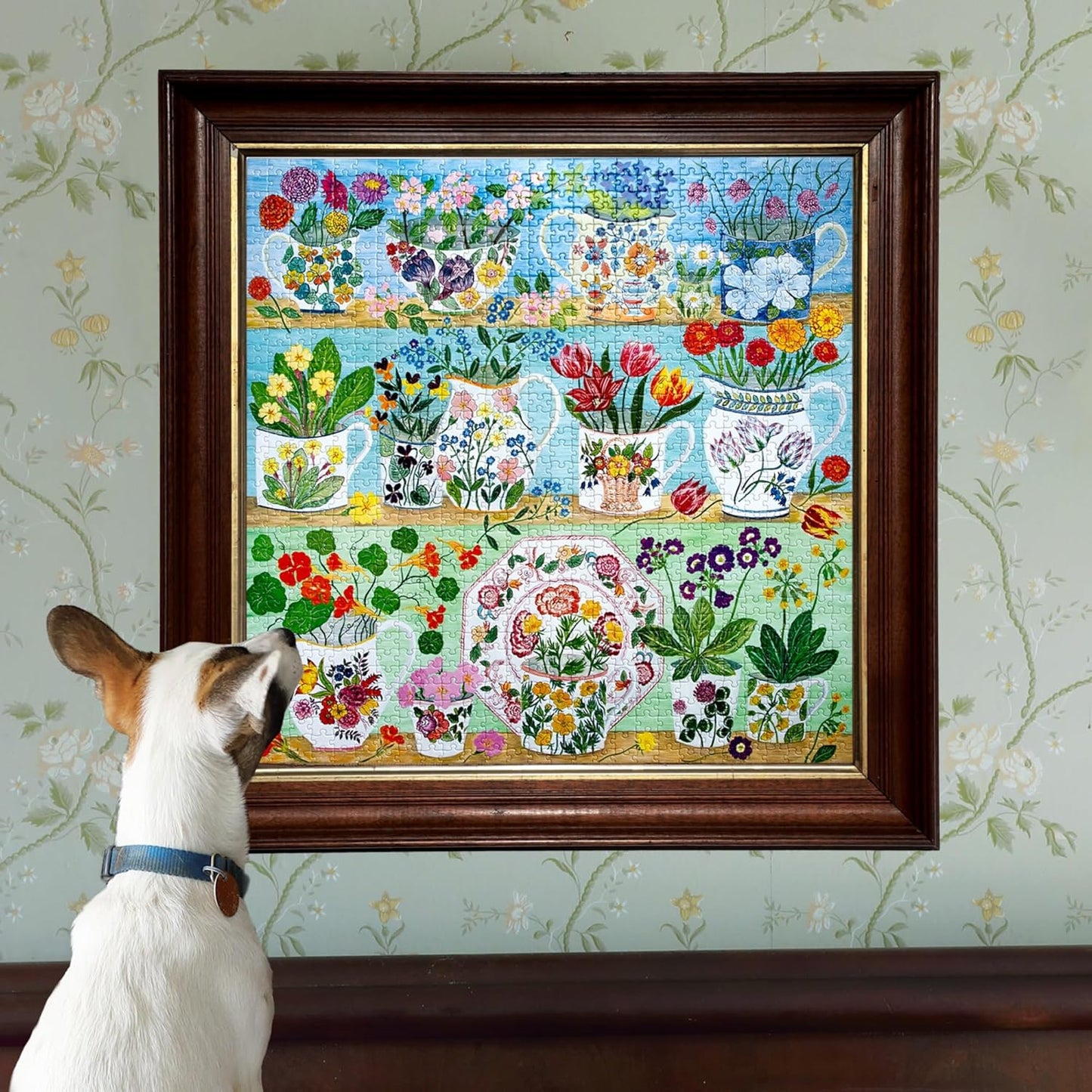 Virágos kredenc Eeboo 1000 darabos kirakó puzzle (EB-PZT719) - puzzlegarden