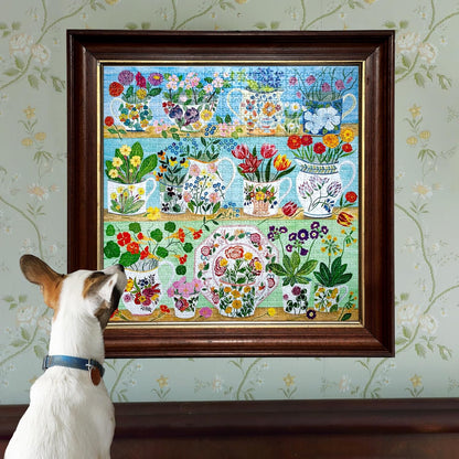 Virágos kredenc Eeboo 1000 darabos kirakó puzzle (EB-PZT719) - puzzlegarden