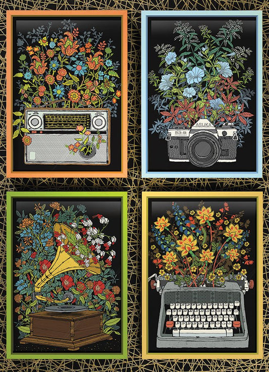 Virágos tárgyak Cobble Hill 1000 darabos kirakó puzzle (CH - 40134) - puzzlegarden