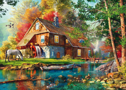Vízimalom ősszel Schmidt Spiele 1000 darabos kirakó puzzle (SCH - 58881) - puzzlegarden