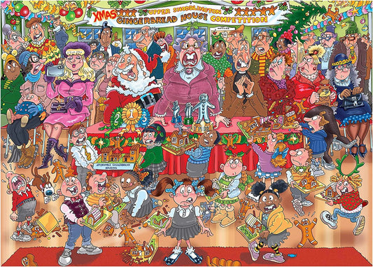 Wasgij? - Christmas No. 18 - Mézeskalács Mestermű - 2x1000 Jumbo 1000 darabos kirakó puzzle (JU - 25017 8710126250174) - puzzlegarden