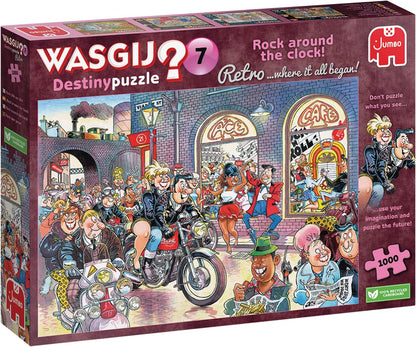 Wasgij? - Destiny Puzzle Nr. 7 - Rock around the Clock! Jumbo 1000 darabos kirakó puzzle (JU - 1110100017 8710126000175) - puzzlegarden