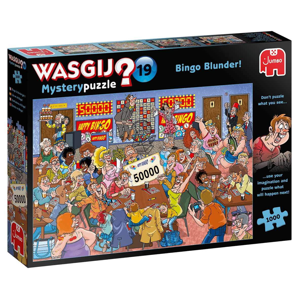 Wasgij? - Mystery 19 - Bingo csalás Jumbo 1000 darabos kirakó puzzle (JU-19182 8710126191828) - puzzlegarden