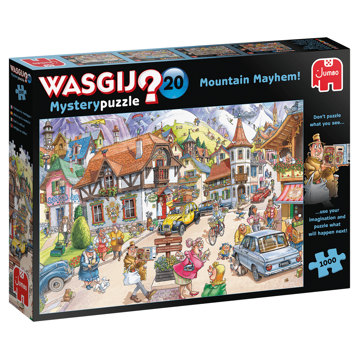 Wasgij? - Mystery 20 - Kisváros a hegyekben Jumbo 1000 darabos kirakó puzzle (JU-25002 8710126250020) - puzzlegarden