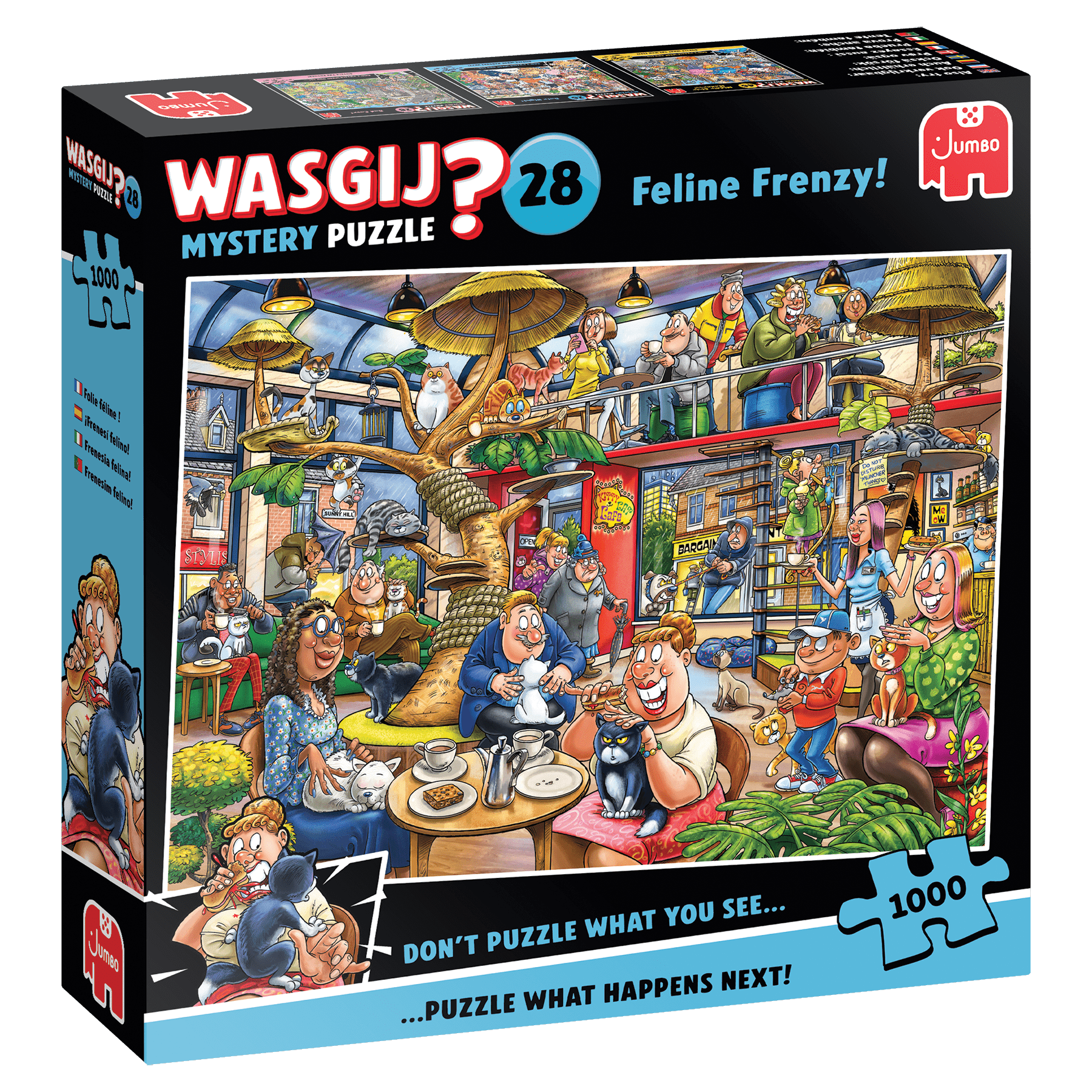 Wasgij Mystery 28 – Macskamánia! Jumbo 1000 darabos kirakó puzzle (JU - 1110100506) - puzzlegarden