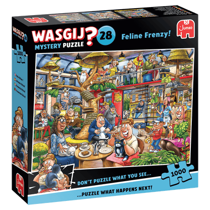 Wasgij Mystery 28 – Macskamánia! Jumbo 1000 darabos kirakó puzzle (JU - 1110100506) - puzzlegarden