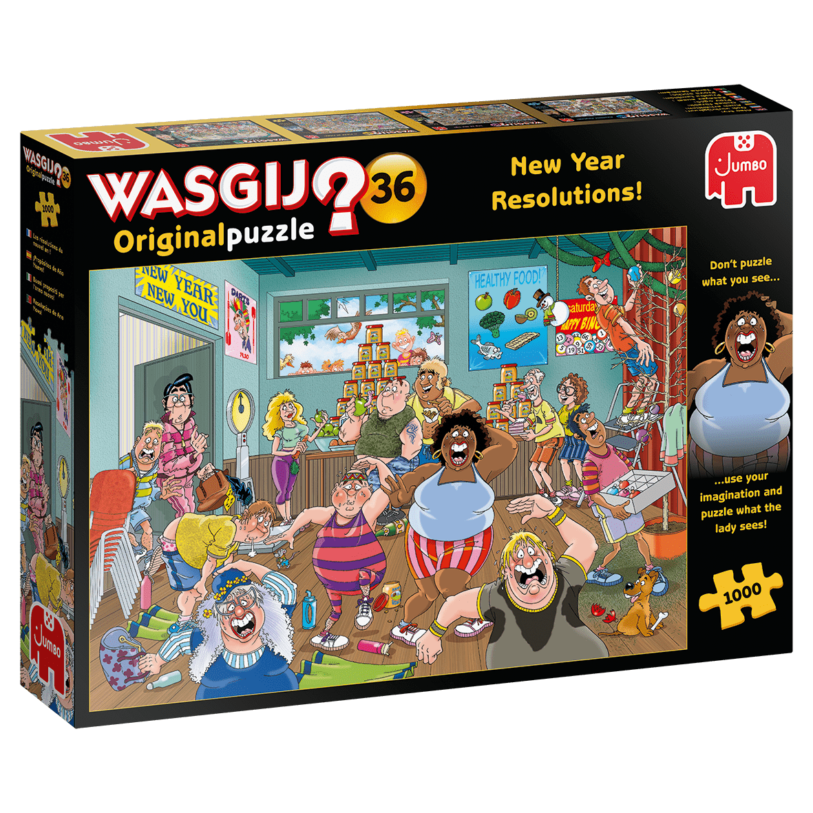 Wasgij? - Original 36 - Újévi Fogadalmak! Jumbo 1000 darabos kirakó puzzle (JU-25000 8710126250006) - puzzlegarden