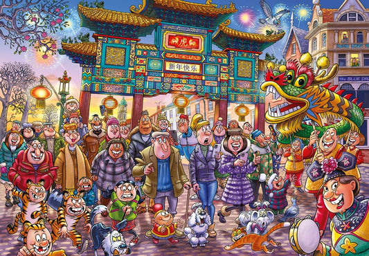 Wasgij? - Original Puzzle Nr. 39 - Kínai Újév! Jumbo 1000 darabos kirakó puzzle (JU - 25011) - puzzlegarden